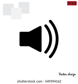 Volume high icon. vector design.
