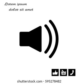 Volume high icon. vector design.