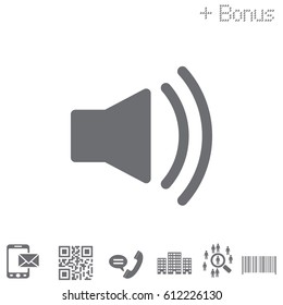 Volume high icon. vector design.