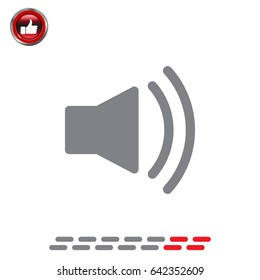 Volume high icon. vector design.