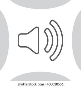Volume high line icon. vector design.
