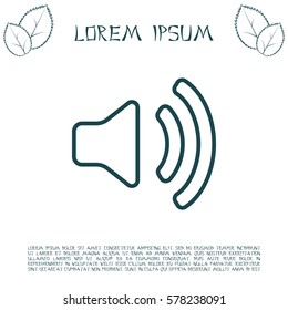 Volume high line icon. vector design.