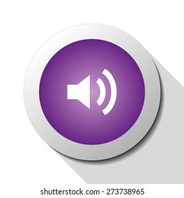 Volume high, web icon. Vector design