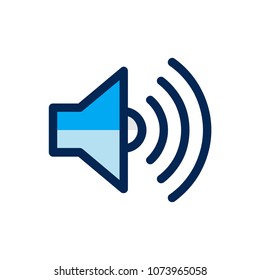 Volume icon concept. Available in vector. Fullfiled color style.