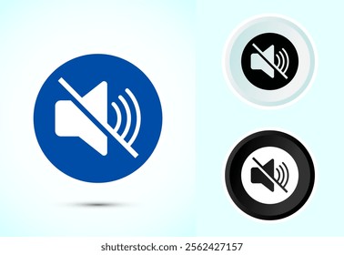 Volume Icon Design Illustration, Sound Icon For Apps and Websites