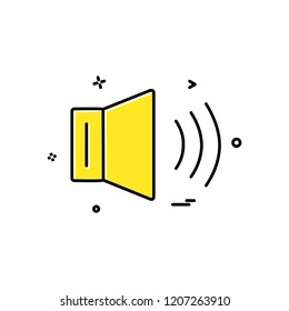 Volume icon design vector