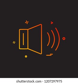 Volume icon design vector