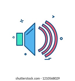 Volume icon design vector