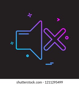 Volume icon design vector