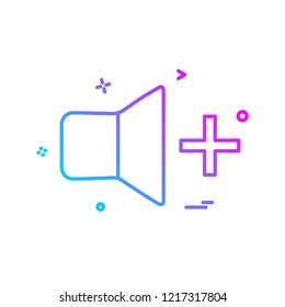 Volume icon design vector