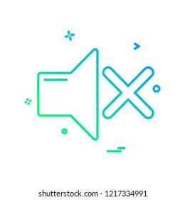 Volume icon design vector