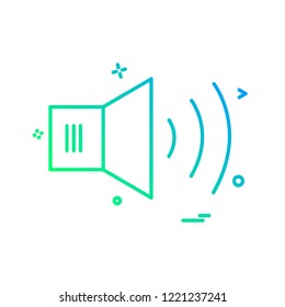 Volume icon design vector
