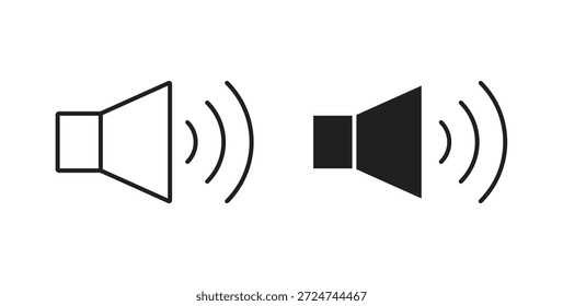 Ícone de volume. sinal plano preenchido para conceito móvel e web design