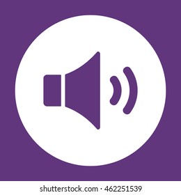   Volume icon. Flat design.