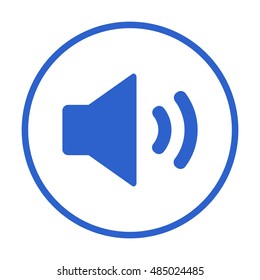   Volume icon. Flat design.