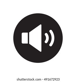   Volume icon. Flat design.