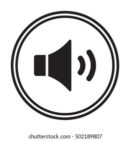   Volume icon. Flat design.