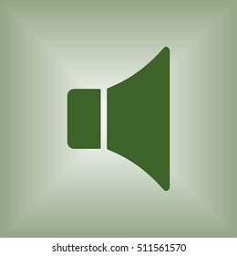   Volume icon. Flat design.