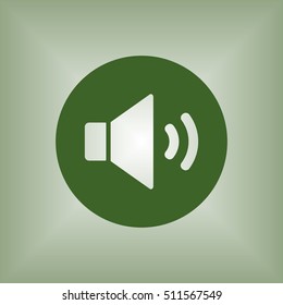   Volume icon. Flat design.