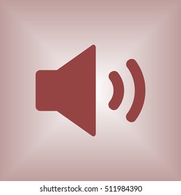   Volume icon. Flat design.