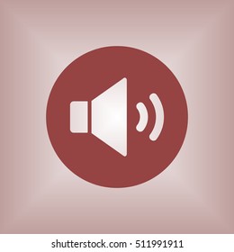   Volume icon. Flat design.