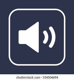   Volume icon. Flat design.