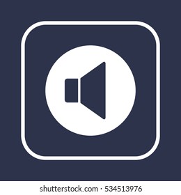   Volume icon. Flat design.