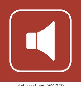   Volume icon. Flat design.