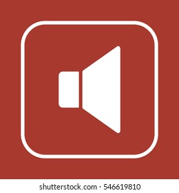   Volume icon. Flat design.