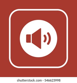   Volume icon. Flat design.