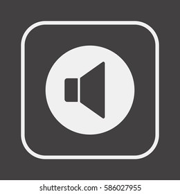   Volume icon. Flat design.