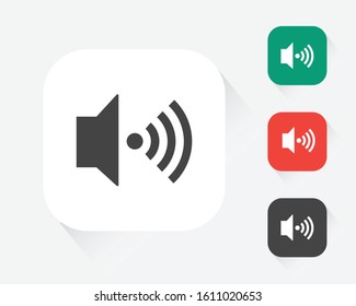Volume Icon Flat Graphic Design with white background