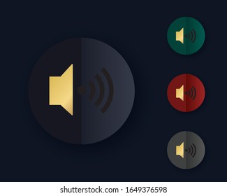 Volume Icon Flat Graphic Design