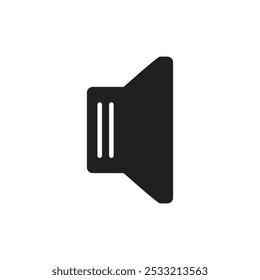 Icono de volumen Ilustración de línea plana