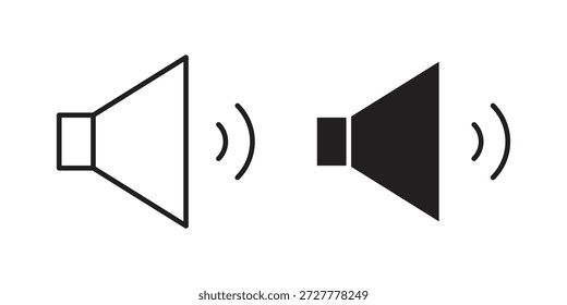 Ícone de volume plano e coleção de traçados para trabalho de ux da interface do usuário.