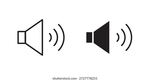 Ícone de volume plano e coleção de traçados para trabalho de ux da interface do usuário.