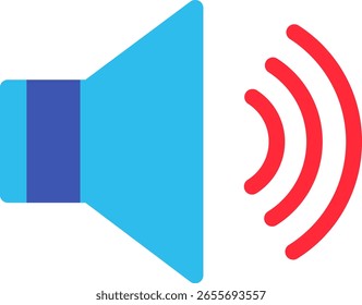 Icono de volumen Ilustración vectorial plana