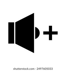Volume up icon illustrated on background