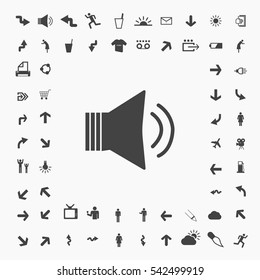 Volume icon illustration isolated vector sign symbol