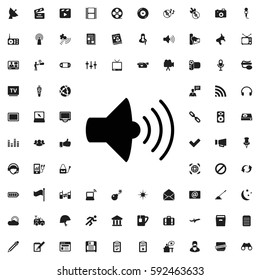 volume icon illustration isolated vector sign symbol Media icons vector set.