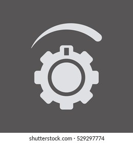  Volume   icon,  isolated. Flat  design.