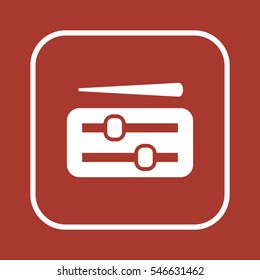  Volume   icon,  isolated. Flat  design.