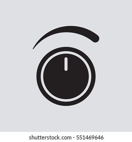  Volume   icon,  isolated. Flat  design.