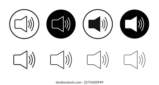 Volume icon Isolated flat vector in outline