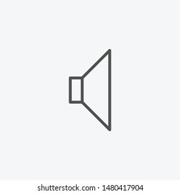 Volume icon isolated on gray background. Multimedia symbol modern, simple, vector, icon for website design, mobile app, ui. Vector Illustration
