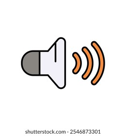 Volume icon isolated on a white background. Vector illustration.