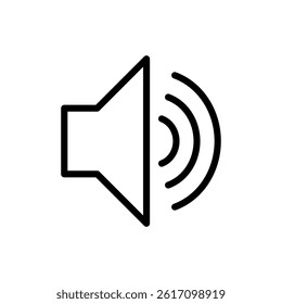 Volume icon isolated on white background. Speaker sign. 