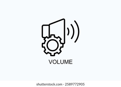 Volume Icon Or Logo Isolated Vector Illustration