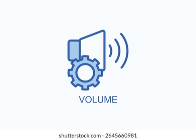 Ilustração De Vetor Isolado De Ícone Ou Logotipo De Volume