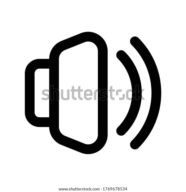 Volume Icon Logo Template Illustration Design Stock Vector (Royalty